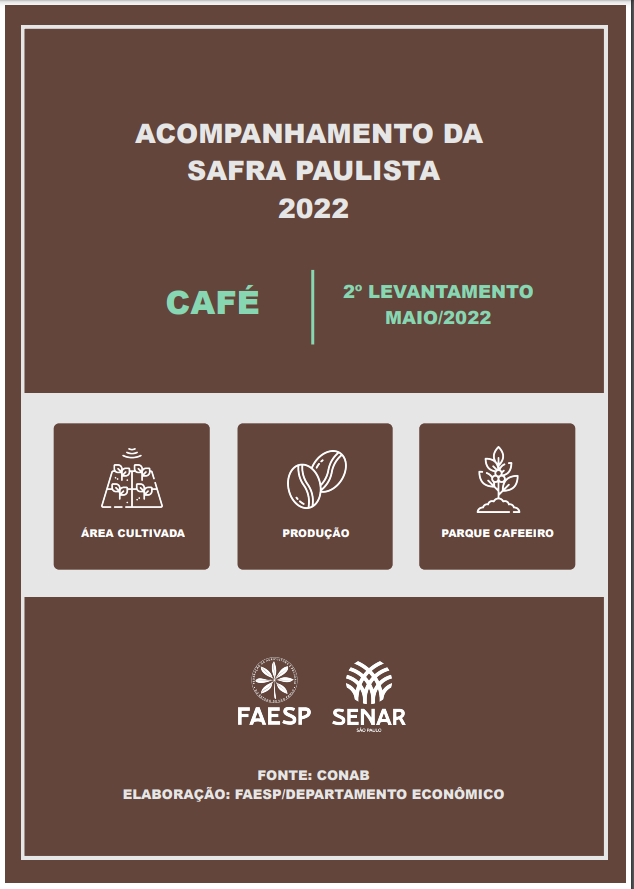 Maio 2022 2º Levantamento para safra de café FAESP SENAR SP CAESP