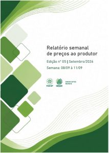 Setembro/2026 – Edição nº 05 – Preços pagos ao produtor paulista