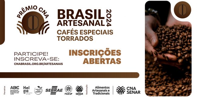 Prêmio CNA Brasil Artesanal está com inscrições abertas para cafés especiais