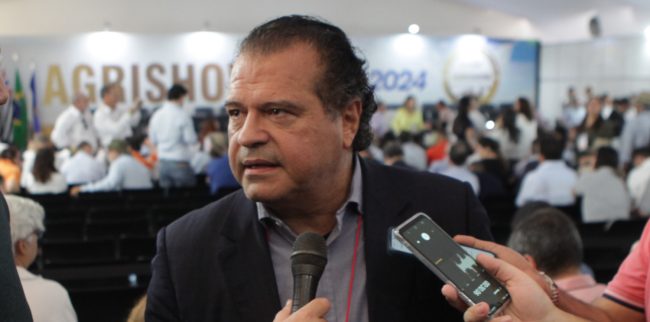 Tirso Meirelles, presidente da FAESP, participa da cerimônia de abertura da Agrishow 2024