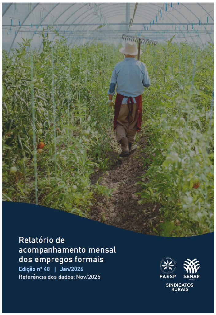 Capa do relatório de acompanhamento mensal dos empregos formais de Janeiro de 2026.