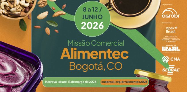 Missão Alimentec 2026 abre portas para internacionalização de alimentos brasileiros