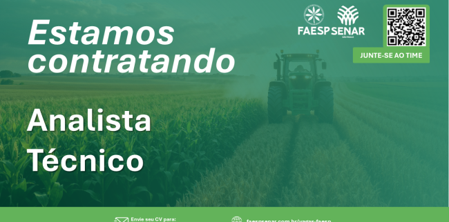 Vaga aberta – Analista técnico