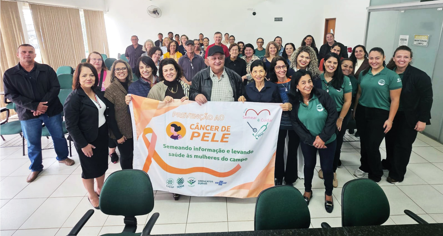 Sindicatos Rurais de Adamantina, Presidente Bernardes e Mogi Mirim promovem eventos do projeto “Semear é Cuidar”. Iniciativa levou exames e conscientização para produtores rurais de Adamantina, Presidente Bernardes, Engenheiro Coelho e Conchal.