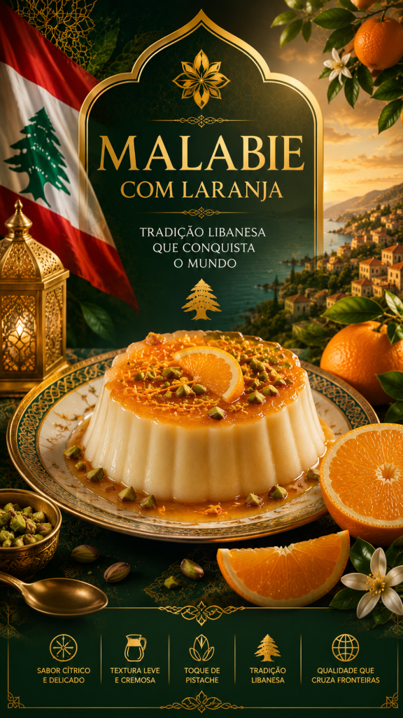 O malaie é uma sobremesa típica do Líbano