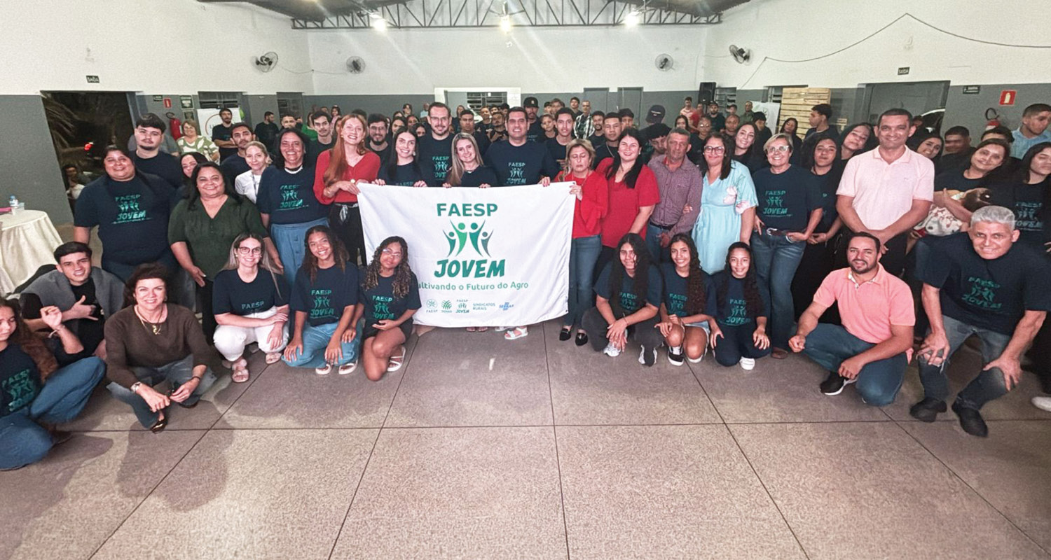 Comissão Faesp Jovem promove encontros “Cultivando o Futuro do Agro” em Pracinha e São José do Rio Pardo. Eventos realizados pelo Sistema Faesp/Senar, Sebrae e Sindicatos Rurais reuniram jovens lideranças para discutir inovação, sucessão, saúde e desenvolvimento no campo.