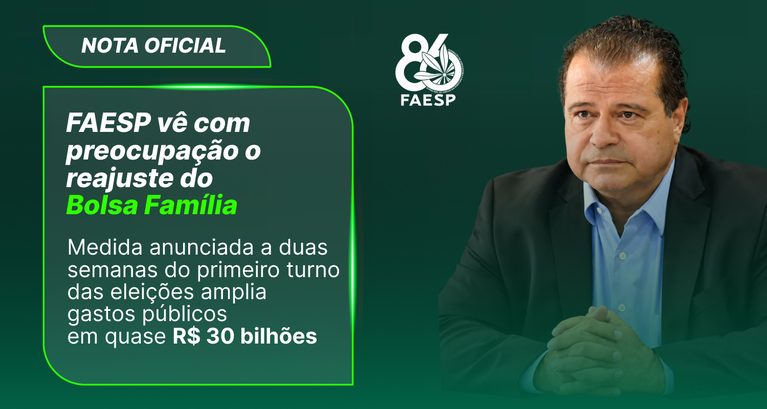 FAESP vê com preocupação o reajuste do Bolsa Família