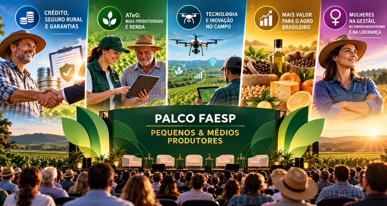 Palco Faesp coloca desafios do pequeno e médio produtor no c...